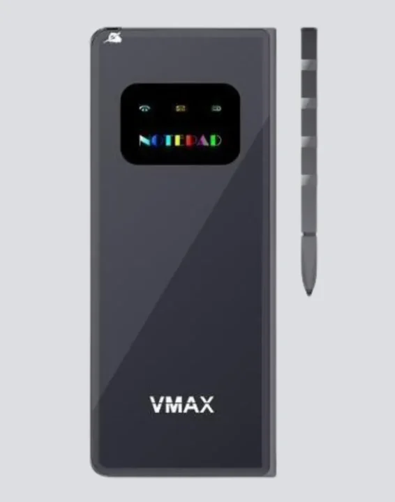 vmax v18 notepad black front